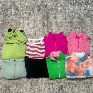 The North Face Pink and Gray Kids Sweater